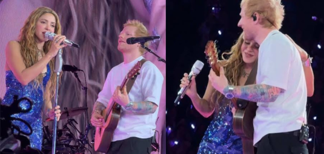 Η Shakira ανεβάζει στην σκηνή τους Tyla, Ed Sheeran και Burna Boy στην συναυλία στη Νέα Υόρκη