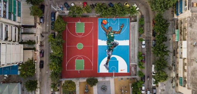 Γήπεδα μπάσκετ των Σεπολίων μεταμορφώνονται προς τιμήν του Γιάννη Αντετοκούνμπο (pics)