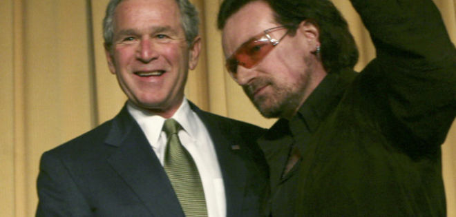 Ο Bono συναντά τον Bush