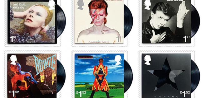 Δέκα γραμματόσημα προς τιμήν του David Bowie