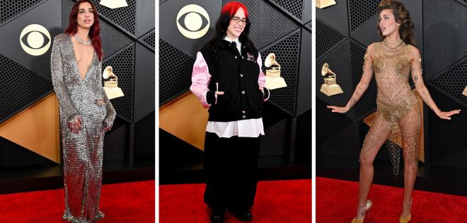 10 iconic φωτογραφίες από το κόκκινο χαλί των φετινών Grammys