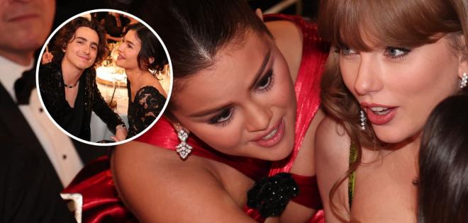 Όχι, η Selena Gomez δεν κουτσομπόλευε την Kylie Jenner και τον Timothee Chalamet στις Χρυσές Σφαίρες