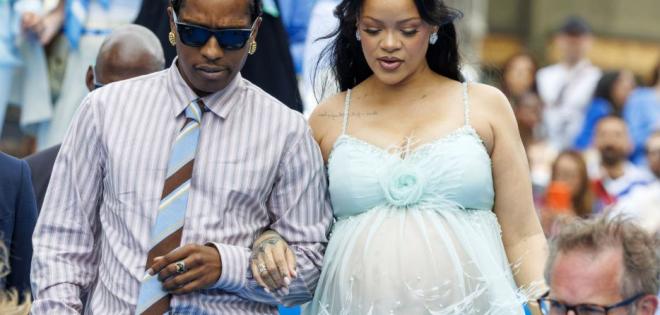 Rihanna & A$AP Rocky στην πρεμιέρα της ταινίας «Στρουμφάκια» στις Βρυξέλλες