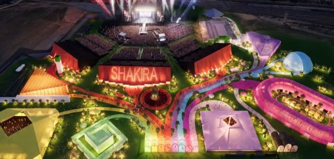 Shakira: Έτοιμο το Macondo Park, η πόλη που δημιουργήθηκε για τη σειρά συναυλιών της στη Μαδρίτη