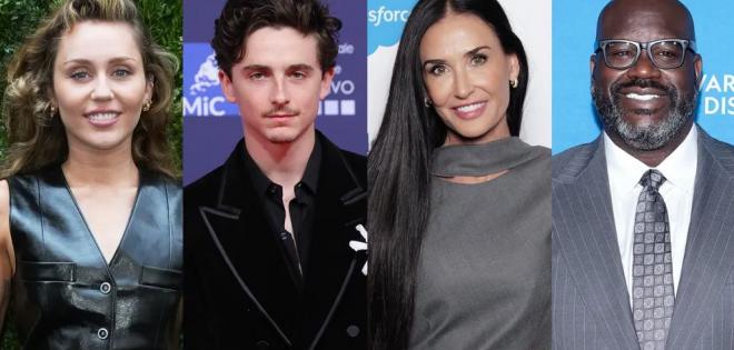 Miley Cyrus, Timothée Chalamet, Demi Moore, Shaquille O’Neal ανάμεσα στα νέα «αστέρια» της Hollywood Walk of Fame! 