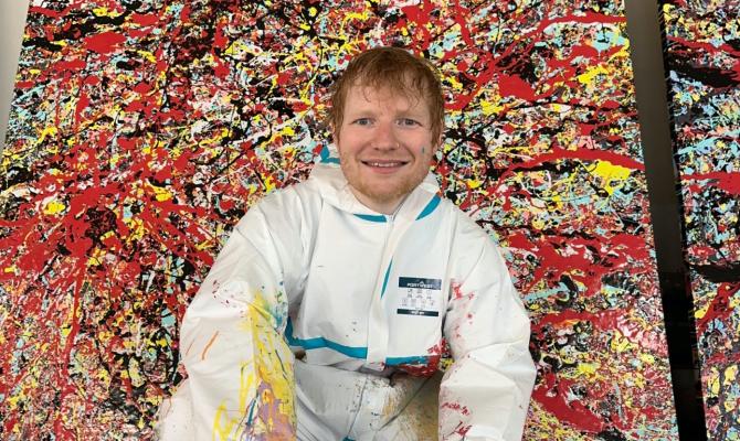 Ο Ed Sheeran ζωγραφίζει για καλό σκοπό 