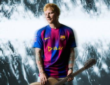 Ο Ed Sheeran και η FC Barcelona λανσάρουν την περιορισμένης έκδοσης φανέλα «Play» για το Clásico