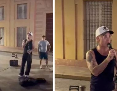 Ο Robbie Williams αιφνιδίασε ντόπιους και τουρίστες στη Σεβίλλη