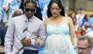 Rihanna & A$AP Rocky στην πρεμιέρα της ταινίας «Στρουμφάκια» στις Βρυξέλλες
